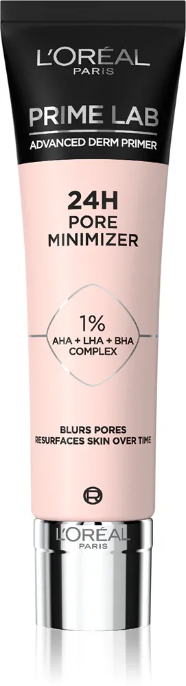 L’Oreal Paris Prime Lab 24H Pore Minimizer - База под макияж, выравнивающая кожу и уменьшающая поры, 30 ml