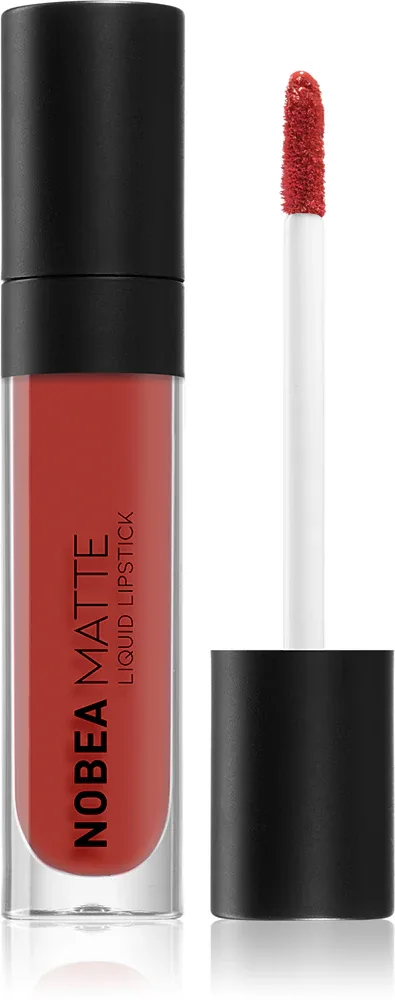 NOBEA Day-to-Day Matte Liquid Lipstick - Матовая жидкая помада, 7 мл, оттенок Carmine Red #M09