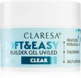 Claresa Soft&Easy Builder Gel - Гель-подложка для ногтей, оттенок Clear 45 г — фото 1