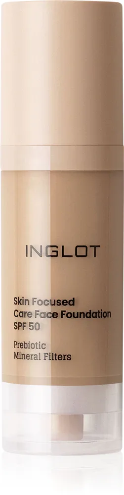 Inglot Skin Focused Care Face Foundation SPF 50 - Тональная основа с защитой SPF 50, 30 мл, оттенок Neutral Beige