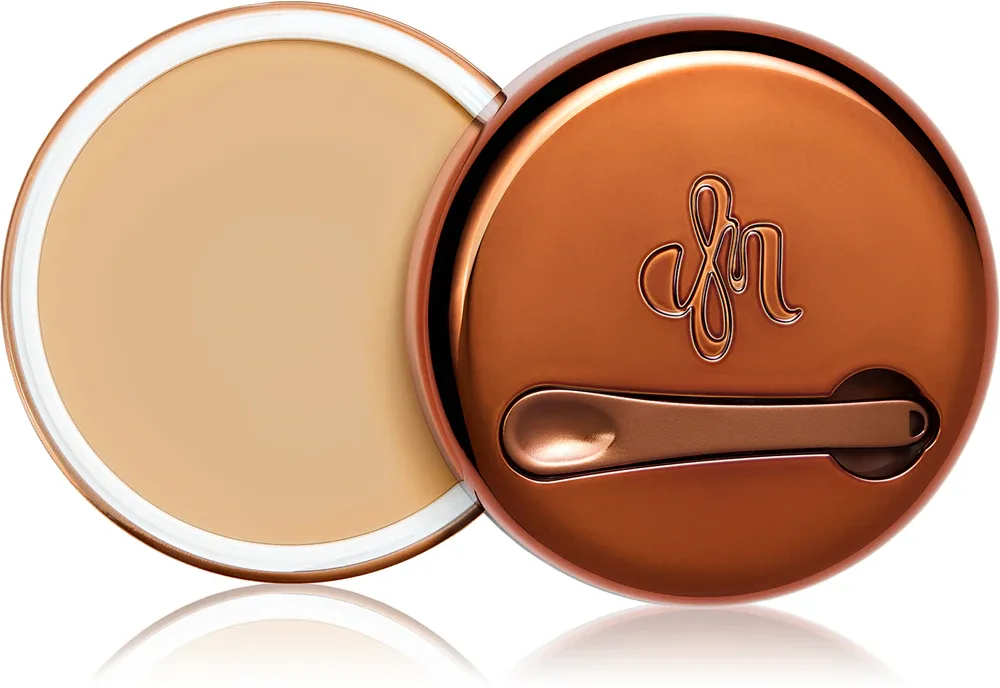 Danessa Myricks Beauty Yummy Skin Blurring Balm Powder - Компактное кремовое тональное основание оттенок 2 - Light With Golden Undertones, 18 g