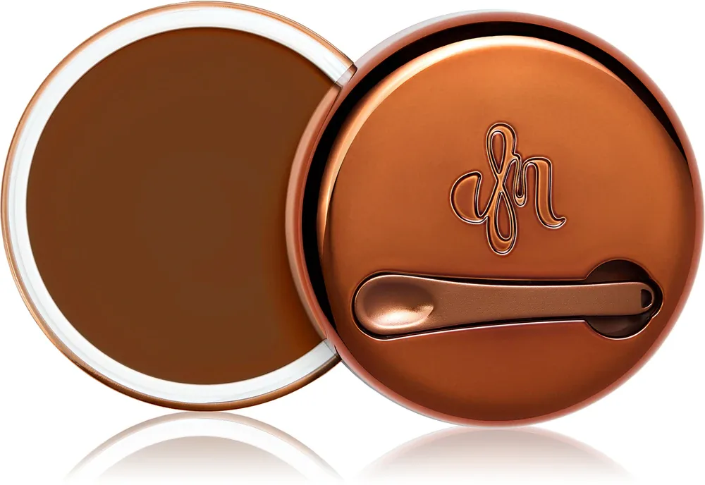 Danessa Myricks Beauty Yummy Skin Blurring Balm Powder - Компактное кремовое тональное основание, 18 г, оттенок 9 - Dark-Deep With Golden Undertones