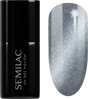 Semilac UV Hybrid Silk Effect - Гибридный лак для ногтей с использованием УФ / СВ-лампы, 7 мл, оттенок 465 Luxury Chillout