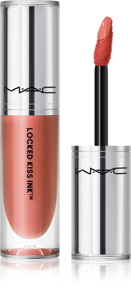 MAC Cosmetics Locked Kiss Ink 24HR Lipcolour - Долговременная матовая помадка в жидкой форме, 4 мл, оттенок Teaser