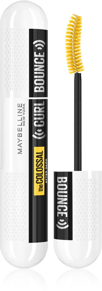 MAYBELLINE NEW YORK The Colossal Curl Bounce After Dark - Тушь для ресниц, увеличивающая объем и подкручивающая, супер черная, 10 ml