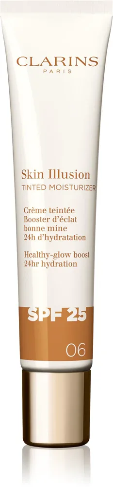 Clarins Skin Illusion Tinted Moisturizer - Крем тонирующий SPF 25, 40 мл, оттенок 06