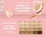 TIRTIR Mask Fit Aura Cushion Mini - Матирующий макияж в губке, 4 г, оттенок 17C Porcelain — фото 7