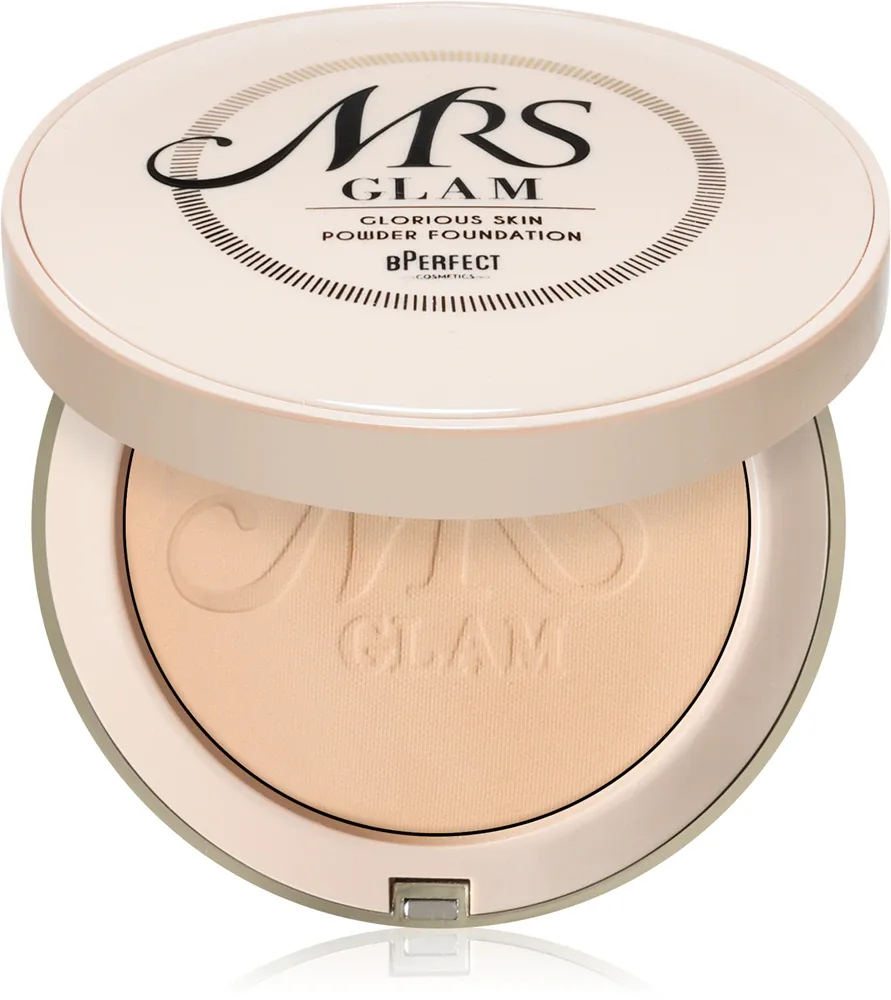 BPerfect Mrs Glam Glorious Skin - Пудра в компакте матирующая, 70 г, оттенок 02 Light Gold