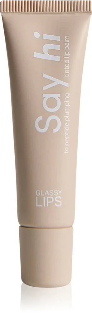Say Hi Glassy Lips - Тонирующий бальзам для губ с пептидами оттенок Coral, 10 ml