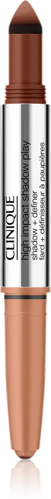 Clinique High Impact Shadow Play - Тени для век в карандаше двойной, 1 г, оттенок Flame + Amber