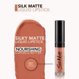 flormar Silk Matte - Долговременная матовая помада в жидкой форме, 4 мл, оттенок 001 Undressed — фото 3