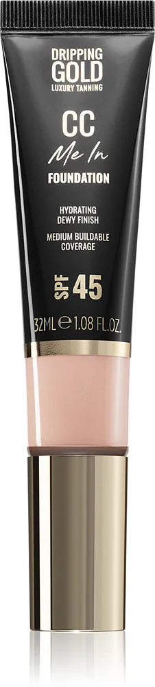Dripping Gold CC Me In - Легкое тональное средство SPF 45, 32 мл, оттенок Vanilla 00