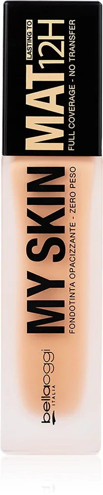 bellaoggi My Skin Mat 12H - Долговременное матирующее тональное средство, 30 мл, оттенок Neutral Rosy