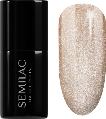 Semilac UV Hybrid Gloss GALA - Гибридный лак для ногтей с использованием УФ / СВ-лампы, 7 мл, оттенок 661 Linen Gloss