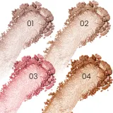 Mia Cosmetics Light Builder - Пудровый хайлайтер для лица, 9 г, оттенок 04 Zoom — фото 3