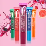 flormar Juicy Lip Gloss - Увлажняющий блеск для губ, 10 мл, оттенок 004 Blueberry — фото 6