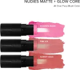 Nudestix Nudies Matte + Glow Core - Многофункциональный косметический продукт для макияжа глаз, губ и лица., 6 г, оттенок Magenta Magic — фото 7
