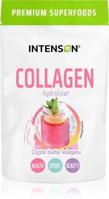 Intenson Collagen + Hyaluronic acid - Напиток коллагеновый мгновенный красивые волосы, кожа и ногти, 60 г