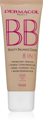 Dermacol Beauty Balance - Крем BB с увлажняющим действием SPF 15 N.2 Nude, 30 мл, оттенок N.2 Nude