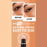 flormar Eye Puff Concealer - Корректор в жидкой текстуре с аппликатором в виде губки, 3 мл, оттенок 003 Soft Beige — фото 4