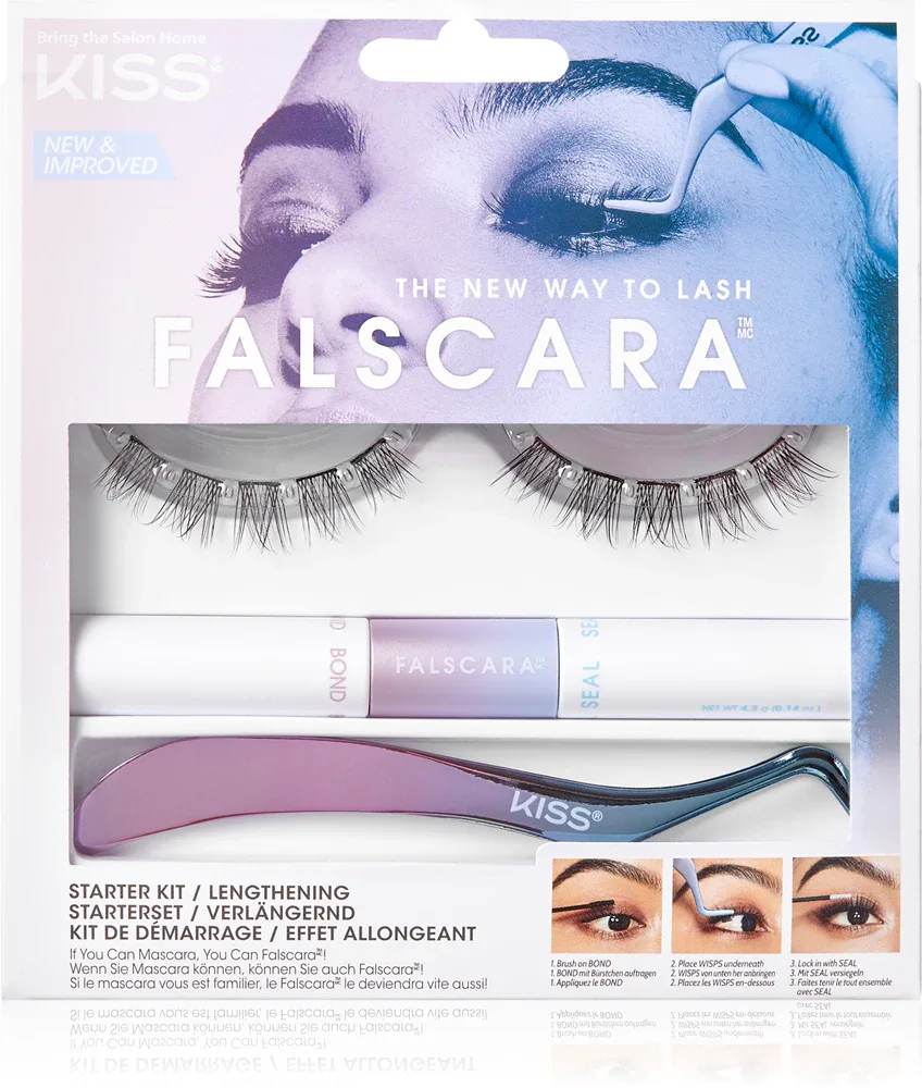 KISS Falscara Starter Kit - набор для ресниц, 1 szt.