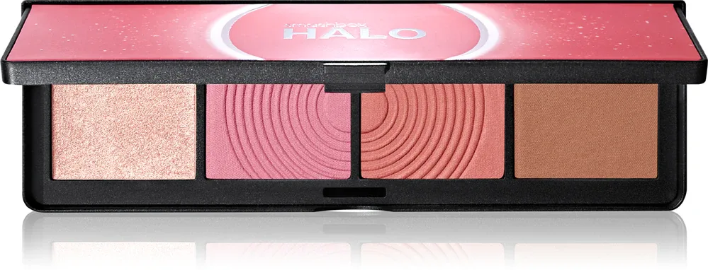Smashbox Halo Sculpt + Glow Face Palette - Палетка румян и хайлайтеров, 15 г, оттенок Pink Saturation