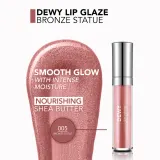 flormar Dewy Lip Glaze - Увлажняющий блеск для губ, 4 мл, оттенок 005 Bronze Statue — фото 3