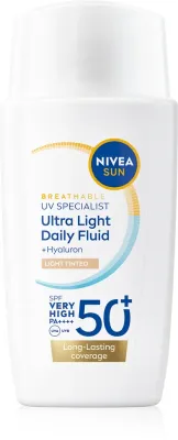 NIVEA SUN Ultra Light - Легкий тонирующий флюид SPF 50+, 40 мл
