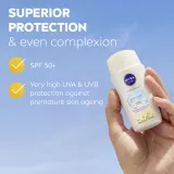 NIVEA SUN Ultra Light - Легкий тонирующий флюид SPF 50+, 40 мл, оттенок Light — фото 4