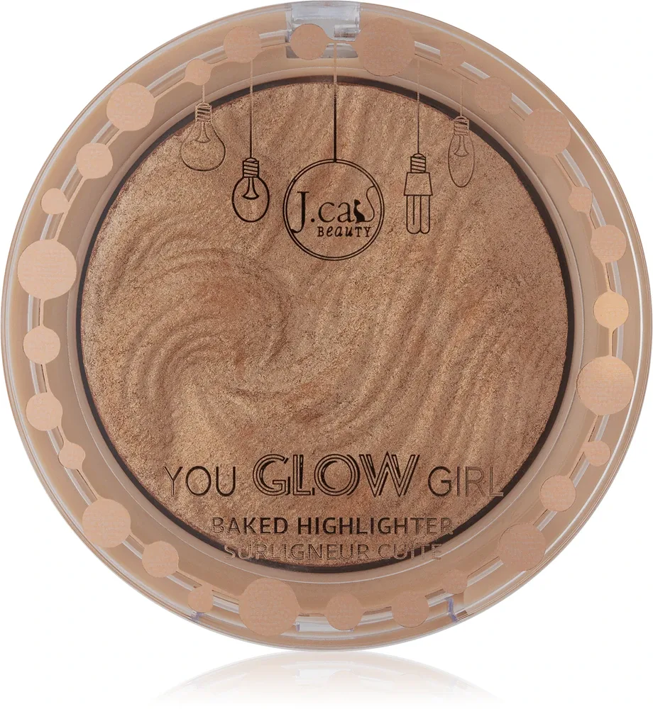 J.Cat Beauty You Glow Girl - Розовый хайлайтер для лица, оттенок 102 Twilight