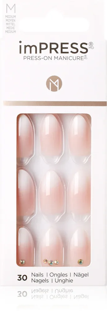 KISS imPRESS Medium - Самоклеящиеся искусственные ногти Awestruck, 30 szt.