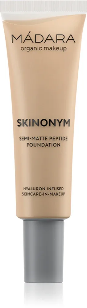 MÁDARA Skinonym Semi-Matte Peptide - Тональный крем с пептидами, 30 мл, оттенок True Beige 35