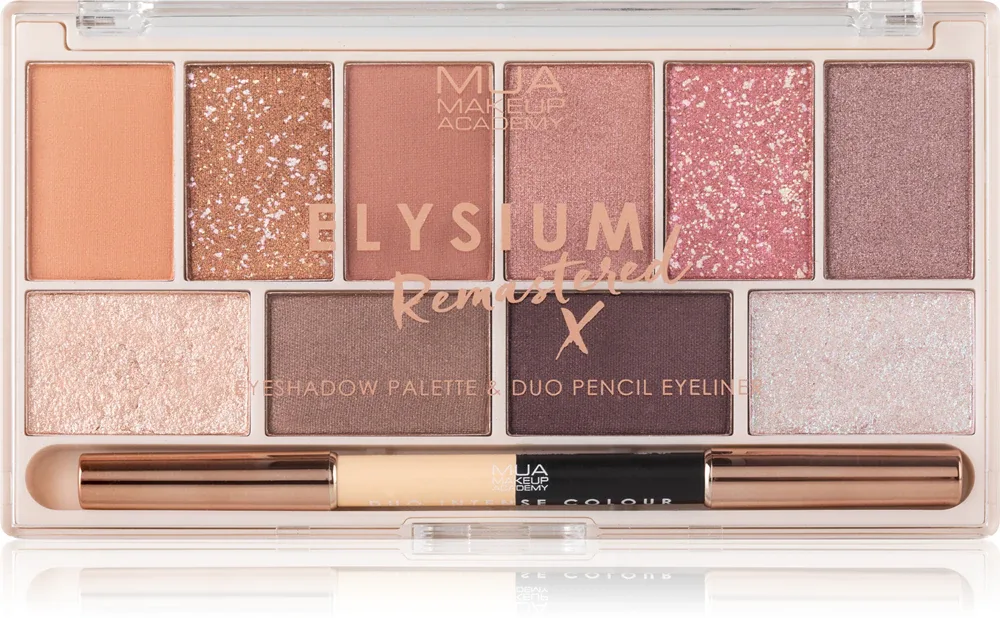 MUA Makeup Academy Elysium Remastered - Палетка теней для век: палетка 10 теней для век двойная, 17 g
