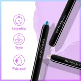 Dermacol Neon Mania - Кремовый карандаш для глаз с мультихромным эффектом 12h Mermaid - 3, 3 г, оттенок 12h Mermaid - 2 — фото 4