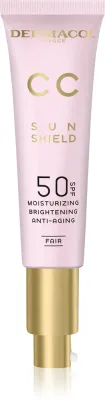 Dermacol CC Sun Shield - Крем СС с омолаживающим действием SPF 50, 30 мл, оттенок Fair