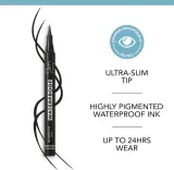 Bourjois Ultra Slim Waterproof Liner - Водостойкий карандаш для глаз, 1 мл, оттенок Ultra Black — фото 6