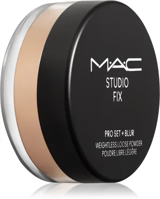 MAC Cosmetics Studio Fix Pro Set + Blur Weightless Loose Powder - Пудра укрепляющая и матирующая, 6 г, оттенок Medium Deep