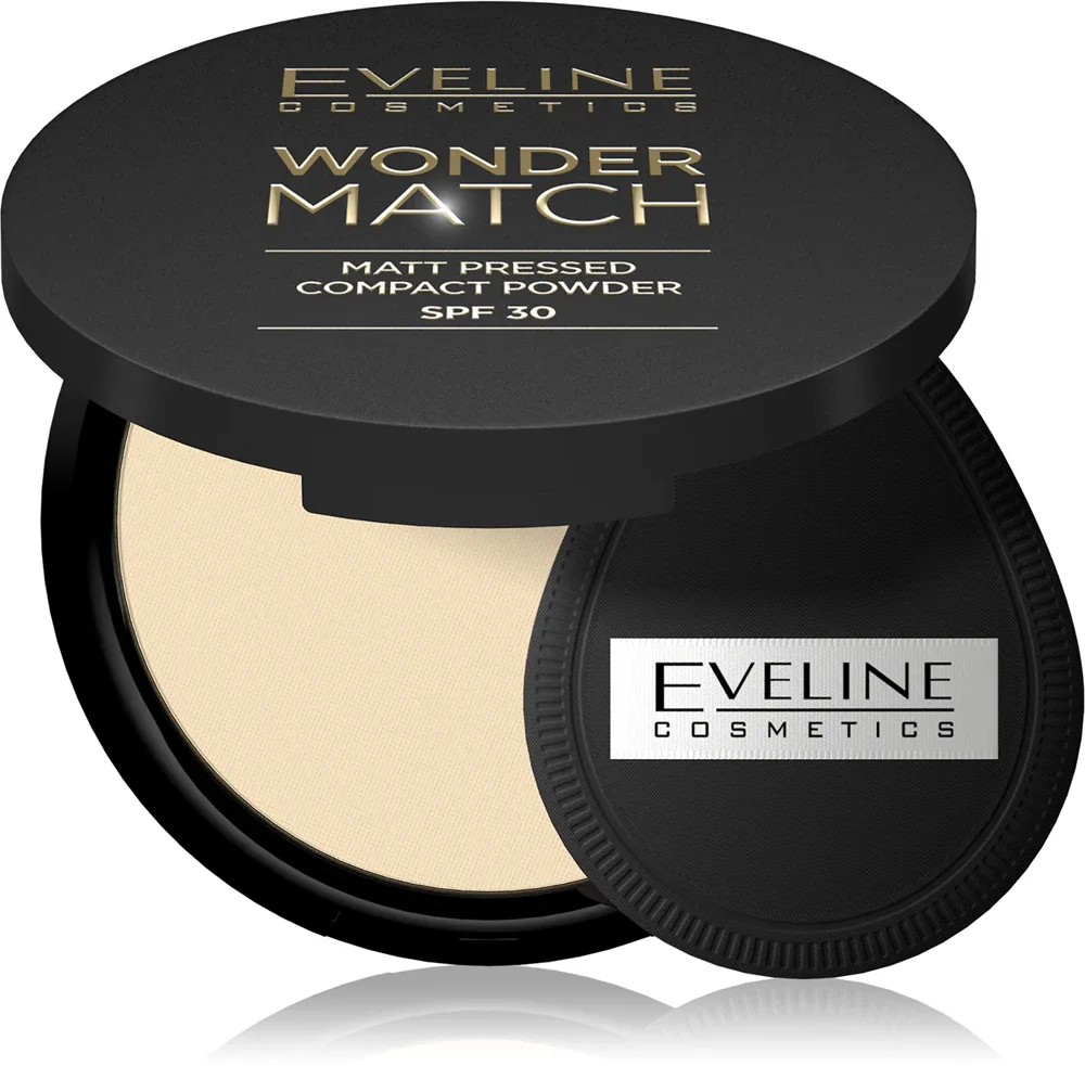 Eveline Cosmetics Wonder Match - Пудра в компакте SPF 30, 8 г, оттенок 01