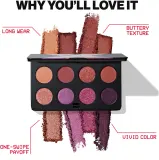 Smashbox Always On Mood Board Eye Shadow Palette - Палетка теней для век, 6 г, оттенок Bougie Vibes — фото 7