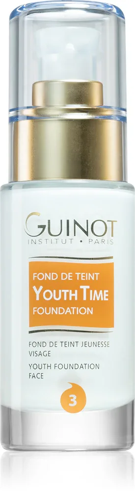 Guinot Youth Time - Тональная основа, придающая сияющий и омолаживающий эффект, придавая естественный вид., 30 мл, оттенок 3