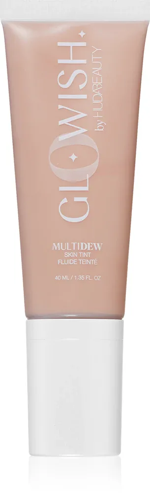 Huda Beauty MultiDew Skin Tint - Розовый крем-тоник с увлажняющим эффектом, оттенок Medium Tan