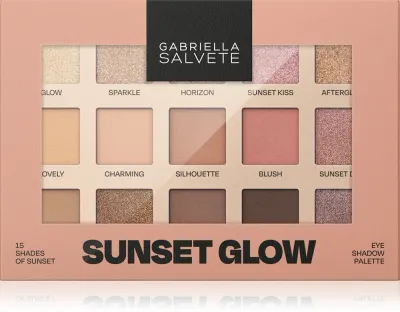 Gabriella Salvete Sunset Glow 15 Shades of Sunset - Палетка теней для век: палетка теней для век, 15 г