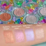 Rude Cosmetics Manga Collection Twinkle Twinkle Highlighter - Пудровый компактный хайлайтер, 4 г, оттенок Neko-Chan's Paws — фото 4