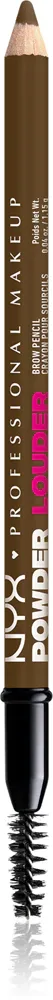 NYX Professional Makeup Powder Louder - Карандаши для бровей с щеточкой, 1 шт, оттенок Soft Brown