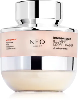 NEO MAKE UP Intense Serum Illuminate Loose Powder - Розовая светящаяся пудра, 10 г