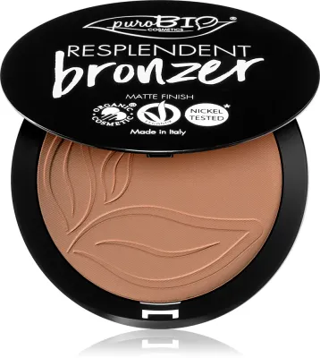 puroBIO Cosmetics Resplendent - Бронзатор с матовым финишем, 9 г
