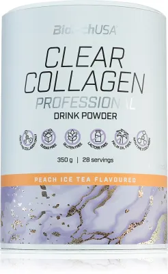 BioTechUSA Clear Collagen Professional - Порошок для приготовления напитка с коллагеном вкус Peach Ice Tea, 350 г