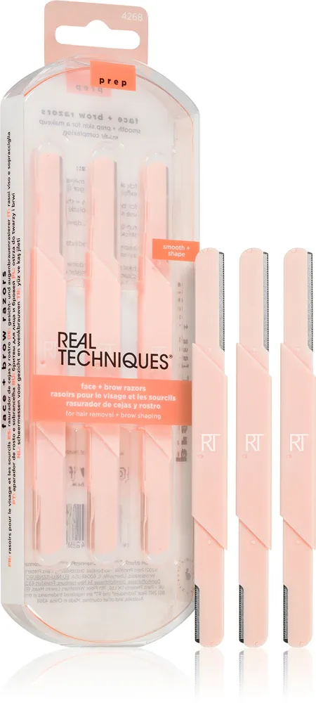 Real Techniques Original Collection Prep - Бритва для лица, 3 szt.