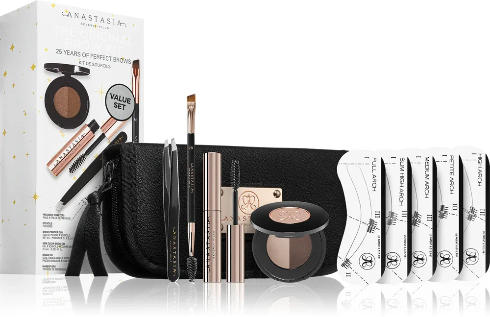 Anastasia Beverly Hills OG Brow Kit - Подарочный набор оттенка Taupe, 0, оттенок Dark Brown