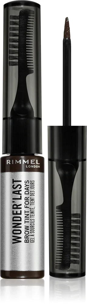 Rimmel Wonder'Last - Полуперманентная гелевая краска для бровей, 4 мл, оттенок 004 Soft Brown